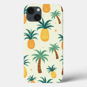 Ananas en palmboom patroonontwerp Iphone hoesjes