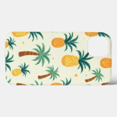 Ananas en palmboom patroonontwerp Iphone hoesjes (Achterkant (horizontaal))