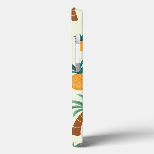 Ananas en palmboom patroonontwerp Iphone hoesjes (Achterkant / Links)