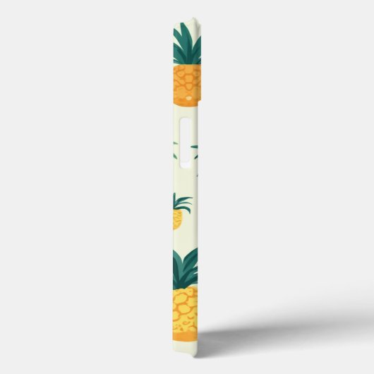 Ananas en palmboom patroonontwerp Iphone hoesjes (Achterkant / Rechts)