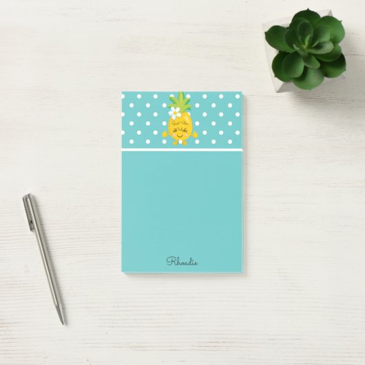 Ananas en Polka Dot Post-it® Notes (Kantoor)