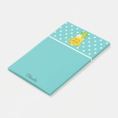 Ananas en Polka Dot Post-it® Notes (Schuin)
