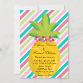 ananas en regenboogstripes kaart