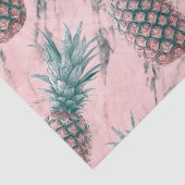 Ananas en roze marmer Moderne tropische afbeelding Tissuepapier (Detail)