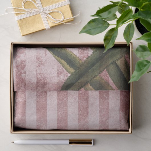 ananas- en roze strepen ontkoppelen tissuepapier (Geschenk)