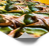 Ananas en snijdsels kleine anananassen poster (Hoek)