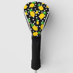 Ananas en Stippen Golf Head cover Patroonontwerp