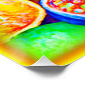 Ananas en tropische vruchten. Bestel nu Perfect Poster (Hoek)