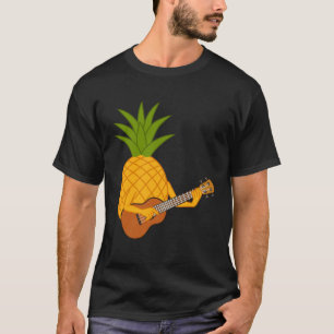 Ananas en Ukulele Ironische Muzikant T-shirt