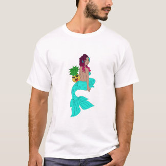 Ananas en zeemeermin t-shirt