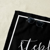 Ananas en zwarte witte filmpjes strandlaken (In situ)