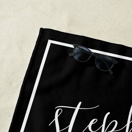 Ananas en zwarte witte filmpjes strandlaken (In situ)