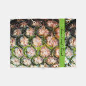 Ananas exotisch sappig en natuurlijk fleece deken (Voorkant (Horizontaal))