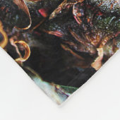 Ananas exotisch sappig en natuurlijk fleece deken (Hoek)