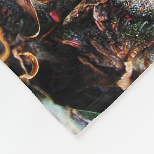 Ananas exotisch sappig en natuurlijk fleece deken (Hoek)