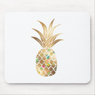 ananas, Faux Gold+Collage Muismat