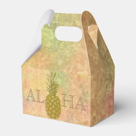 Ananas Favor Doos Bedankdoosjes (Voorkant Zijde)