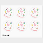 Ananas Flamingo Luau Verjaardagsfeest Stickers (Vel)