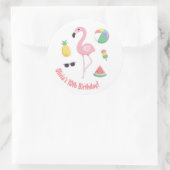 Ananas Flamingo Luau Verjaardagsfeestje Stickers (Tas)