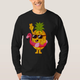 Ananas flamingo op Flamingo Swinging Swinger M T-shirt
