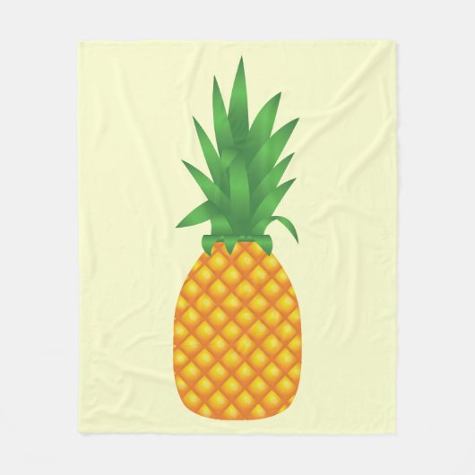 ananas fleece deken (Voorkant)