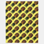 ananas fleece deken (Voorkant)