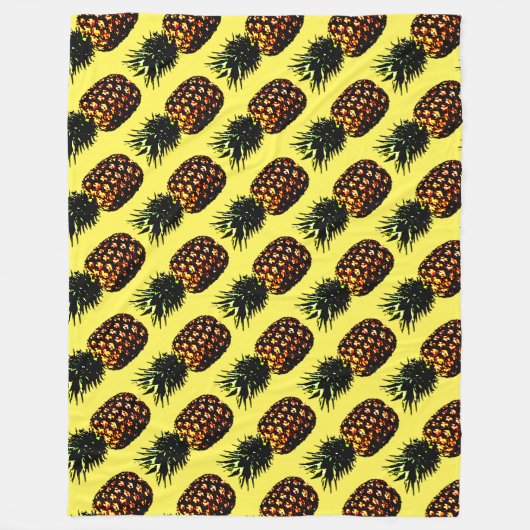 ananas fleece deken (Voorkant)
