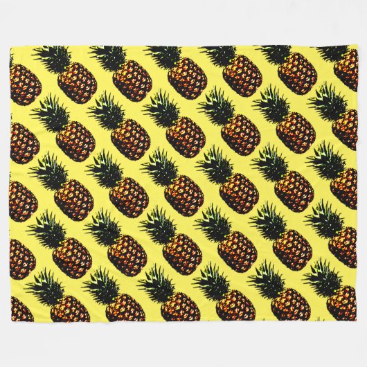 ananas fleece deken (Voorkant (Horizontaal))