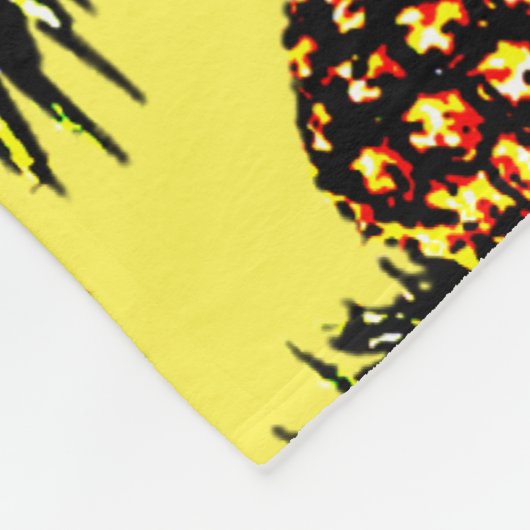 ananas fleece deken (Hoek)