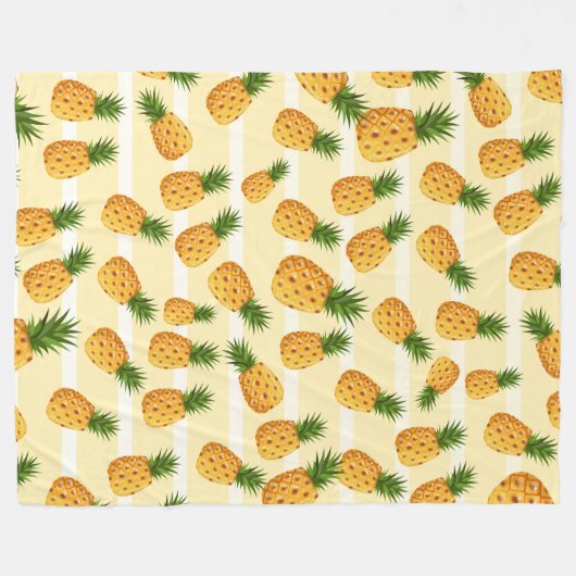 Ananas Fleece Deken (Voorkant (Horizontaal))