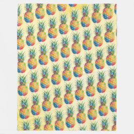 Ananas Fleece Deken