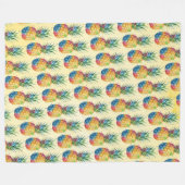 Ananas Fleece Deken (Voorkant (Horizontaal))