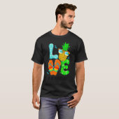 Ananas flipflops houden van zomernoni (24) t-shirt (Voorkant volledig)