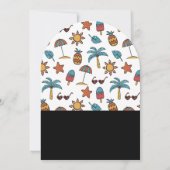 Ananas Float, Pool Party Verjaardag Kaart (Achterkant)