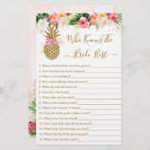 Ananas Floral die het beste spel kent (Voorkant / Achterkant)