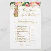 Ananas Floral raadt het Baby shower prijs (Voorkant)