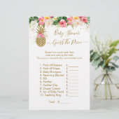 Ananas Floral raadt het Baby shower prijs (Staand voorkant)