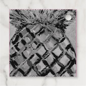Ananas Folie Favor Tags (Achterkant)