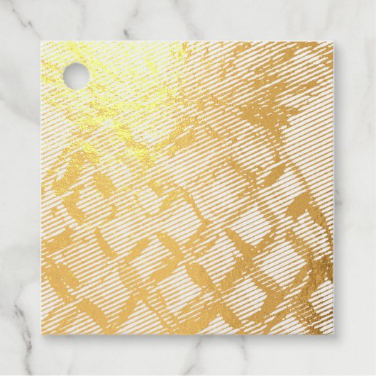 Ananas Folie Favor Tags (Voorkant)