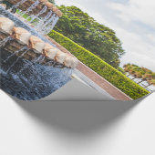 Ananas fontein Charleston, SC Cadeaupapier (Hoek)