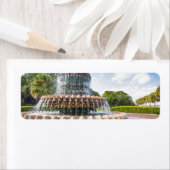 Ananas fontein Charleston, SC Etiket (Insitu)