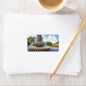 Ananas fontein Charleston, SC Etiket (Insitu)