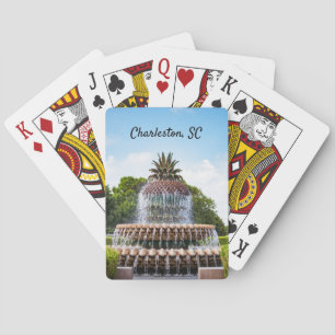 Ananas fontein Charleston, SC Pokerkaarten