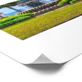 Ananas fontein Charleston, SC Poster (Hoek)