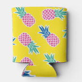 Ananas Frenzy: Heldere Cartoon . Blikjeskoeler (Achterkant)