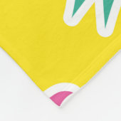Ananas Frenzy: Heldere Cartoon . Fleece Deken (Hoek)