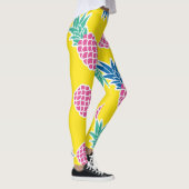 Ananas Frenzy: Heldere Cartoon . Leggings (Rechts)