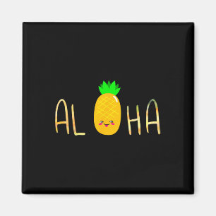 Ananas Fruit Aloha Beaches Hawaii - Hawaiian Magneet