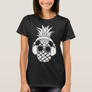 Ananas Fruit Beach Bar Zonnig Grappig Vakantie Mod T-shirt
