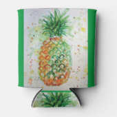 Ananas Fruit Food Tropical Art Oranje Limoen Cute Blikjeskoeler (Voorkant)